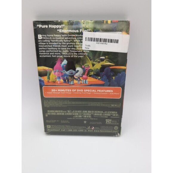 Trolls (DVD, 2017) - Picture 2 of 2